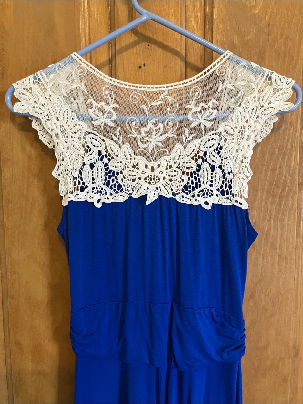 ModCloth Gilli Knee Length Crochet Back Detail Dress